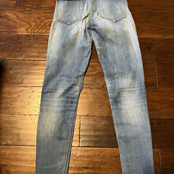 Express denim leggings size 0R high rise - Picture 3 of 6